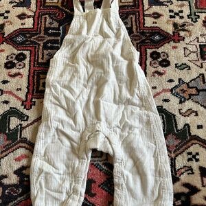 Kids Cream Overalls